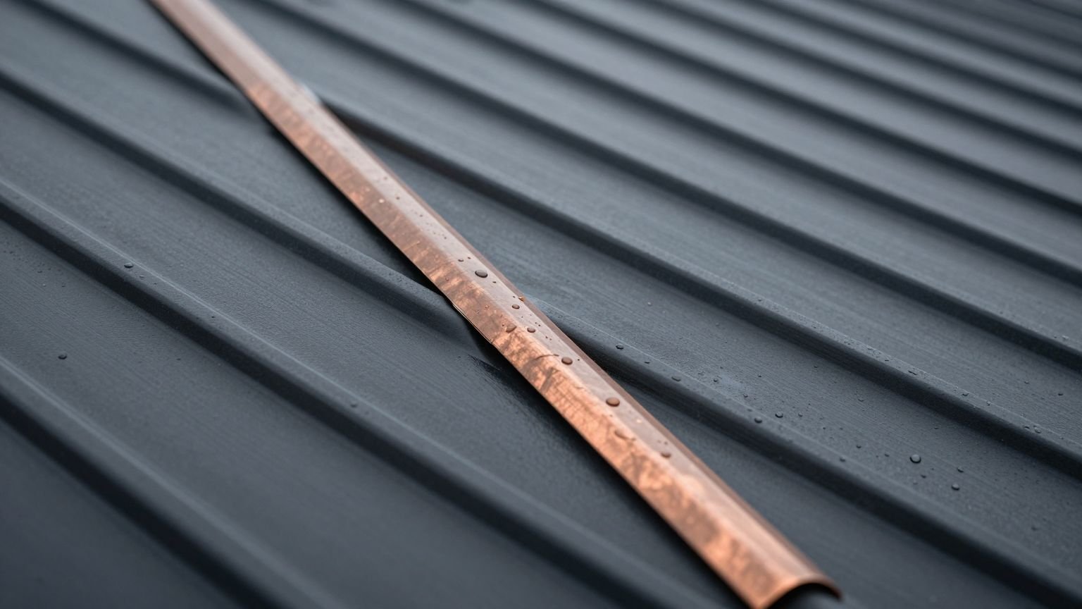 Metal roof seam detail